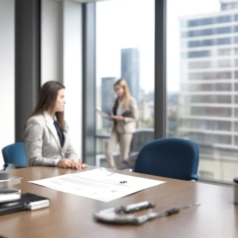 Transfer documents on a conveyancer's desk in Johannesburg